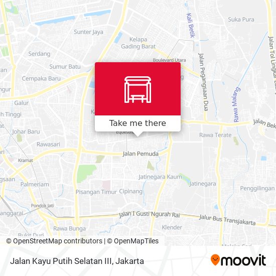 Jalan Kayu Putih Selatan III map