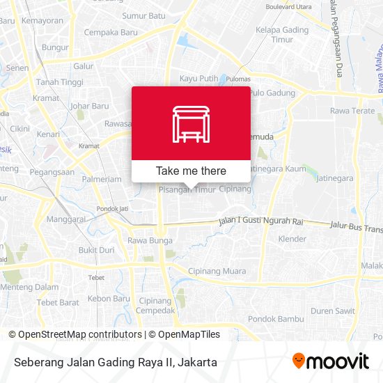 Seberang Jalan Gading Raya II map