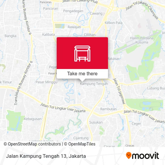 Jalan Kampung Tengah 13 map