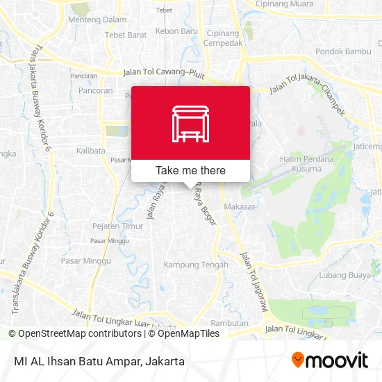MI AL Ihsan Batu Ampar map