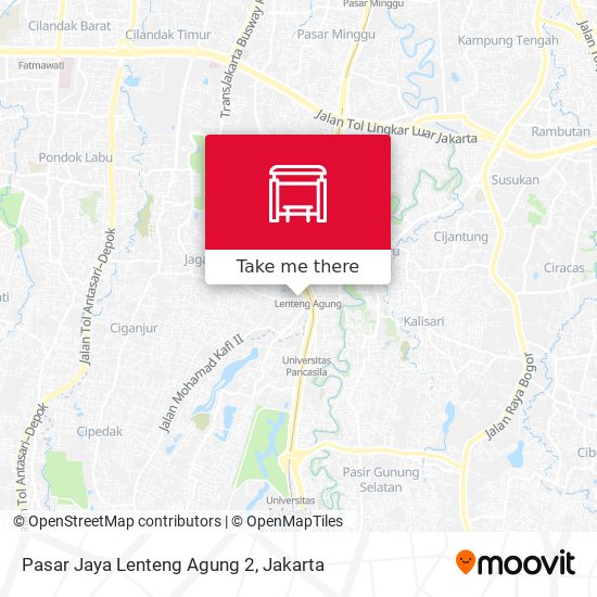 Pasar Jaya Lenteng Agung 2 map