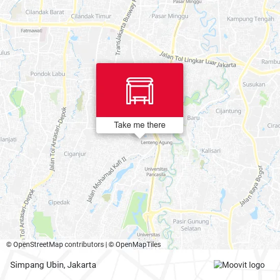Simpang Ubin map