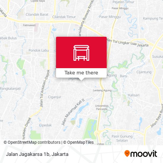 Jalan Jagakarsa 1b map