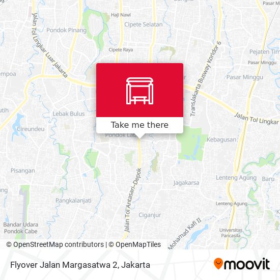 Flyover Jalan Margasatwa 2 map