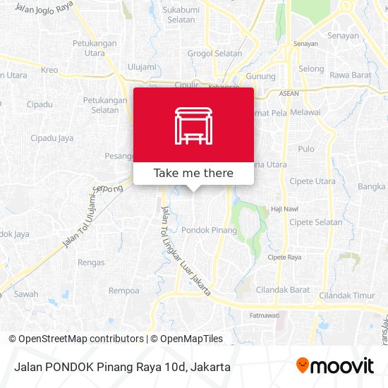 Jalan PONDOK Pinang Raya 10d map