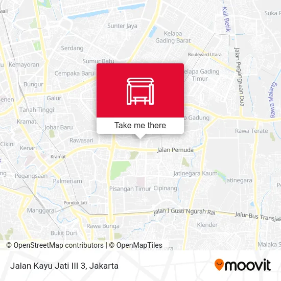 Jalan Kayu Jati III 3 map