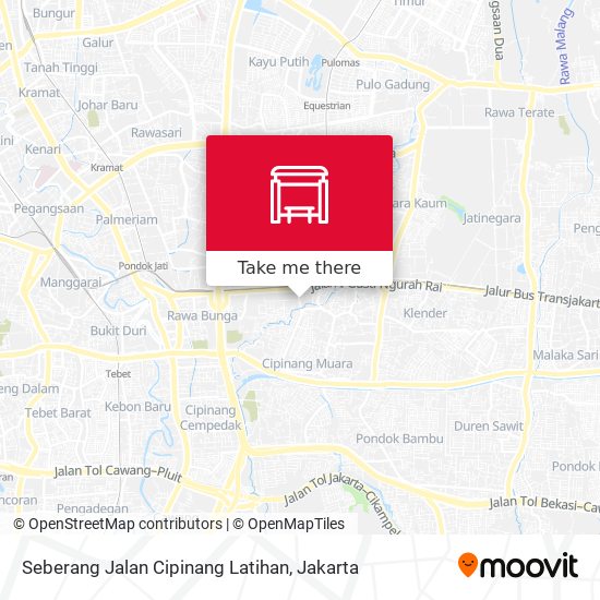 Seberang Jalan Cipinang Latihan map