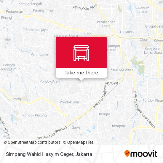 Simpang Wahid Hasyim Ceger map