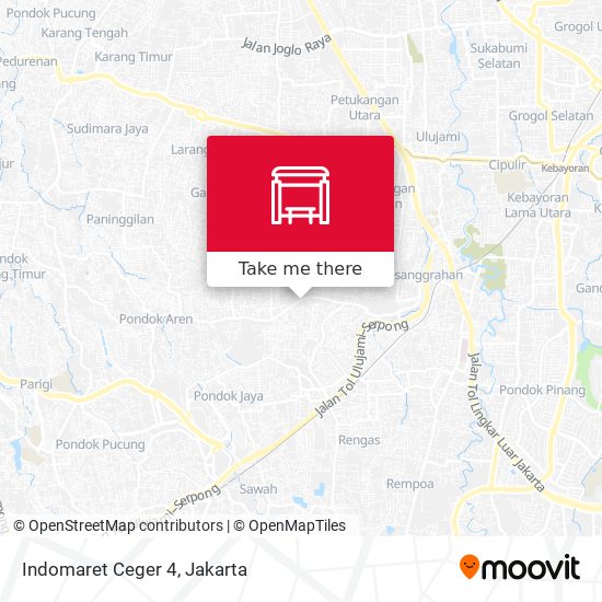 Indomaret Ceger 4 map