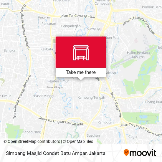 Simpang Masjid Condet Batu Ampar map