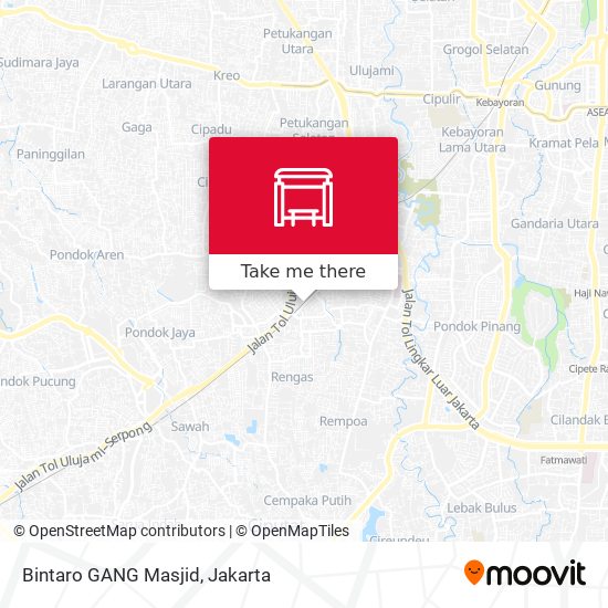 Bintaro GANG Masjid map