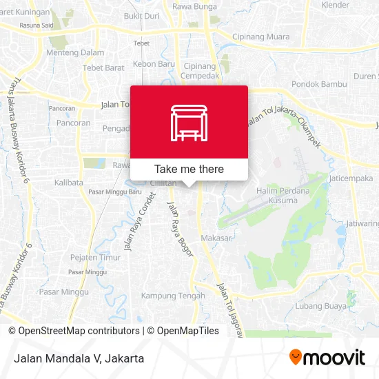 Jalan Mandala V map