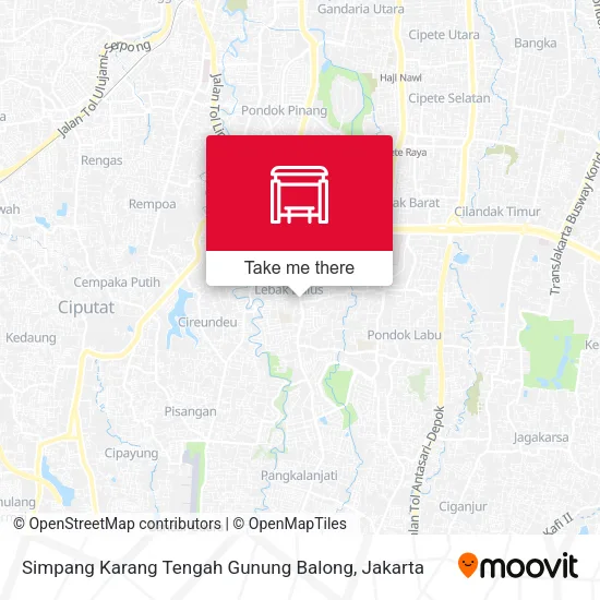 Simpang Karang Tengah Gunung Balong map