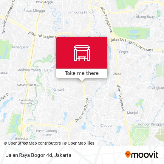 Jalan Raya Bogor 4d map