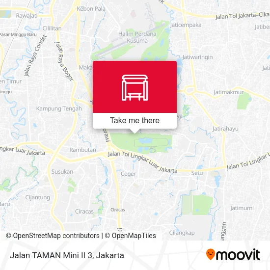 Jalan TAMAN Mini II 3 map