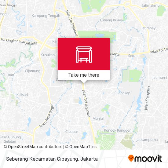 Seberang Kecamatan Cipayung map