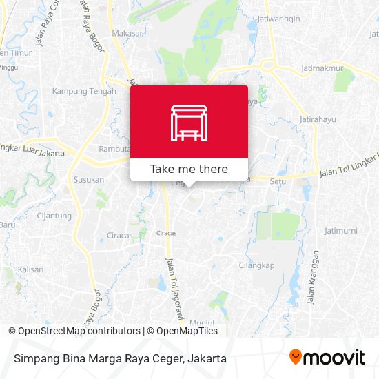 Simpang Bina Marga Raya Ceger map