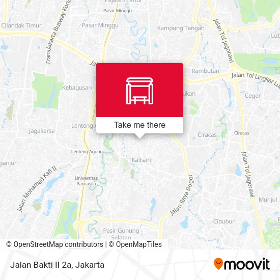 Jalan Bakti II 2a map