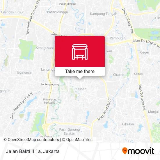 Jalan Bakti II 1a map