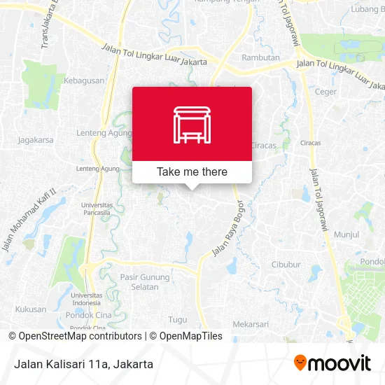 Jalan Kalisari 11a map