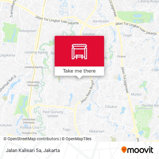 Jalan Kalisari 5a map