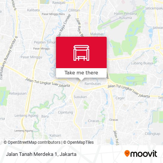 Jalan Tanah Merdeka 1 map