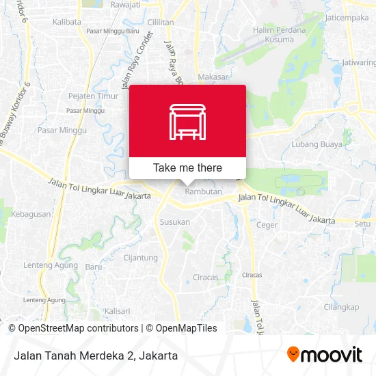 Jalan Tanah Merdeka 2 map