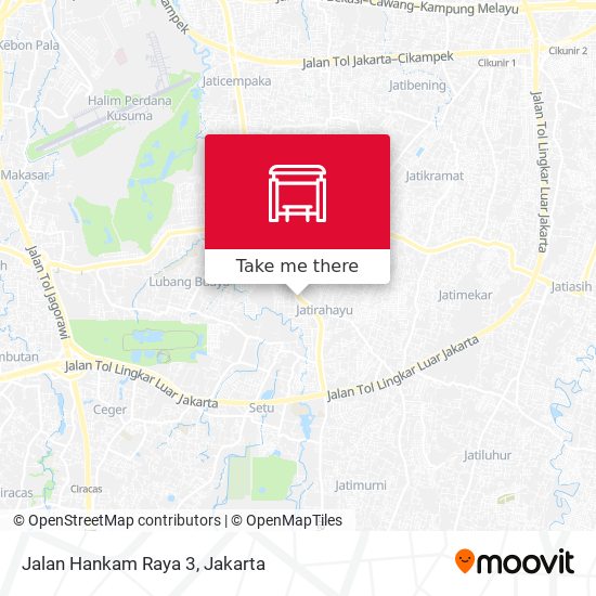 Jalan Hankam Raya 3 map