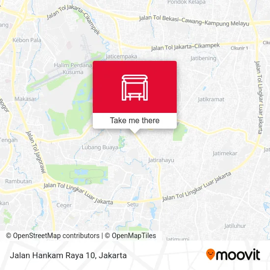 Jalan Hankam Raya 10 map