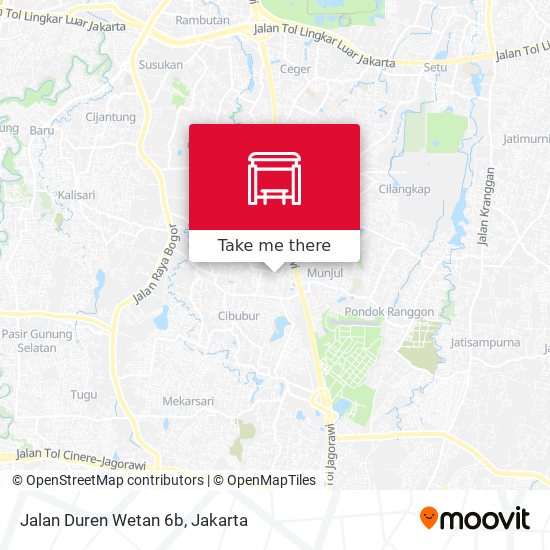 Jalan Duren Wetan 6b map