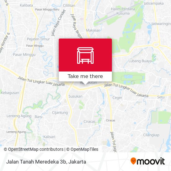 Jalan Tanah Meredeka 3b map