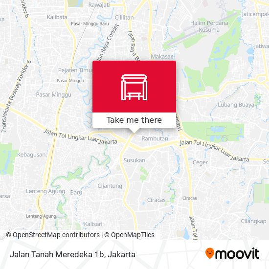 Jalan Tanah Meredeka 1b map