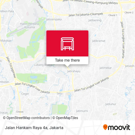 Jalan Hankam Raya 4a map