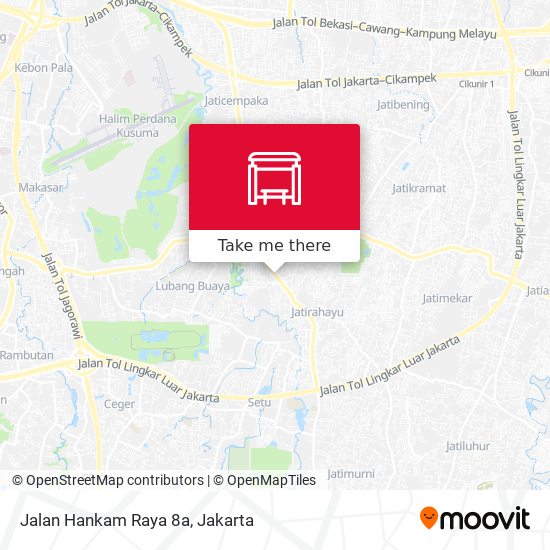 Jalan Hankam Raya 8a map