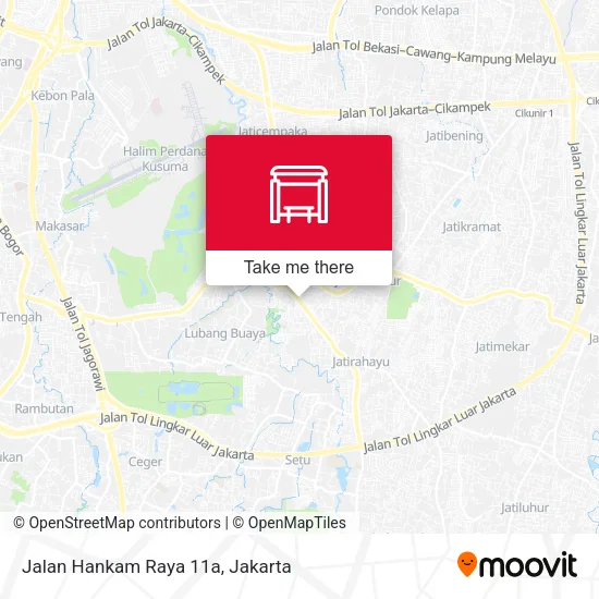 Jalan Hankam Raya 11a map