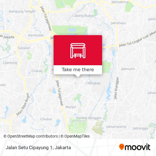 Jalan Setu Cipayung 1 map