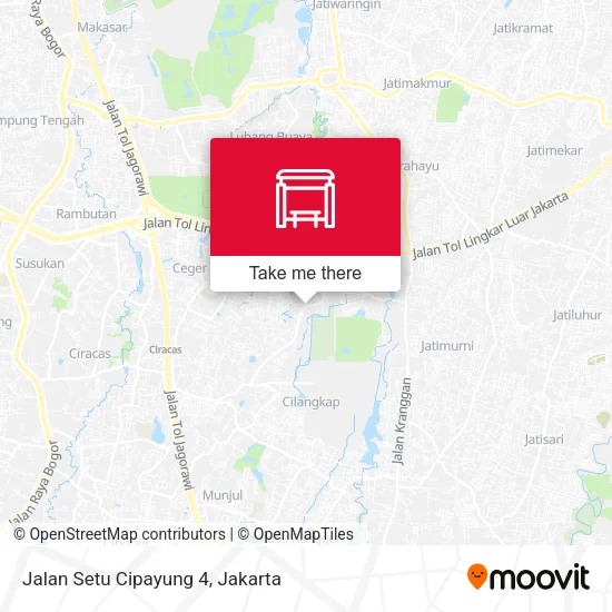 Jalan Setu Cipayung 4 map