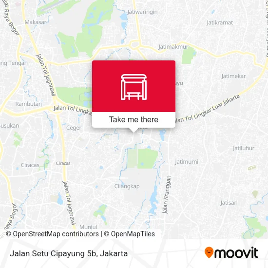 Jalan Setu Cipayung 5b map