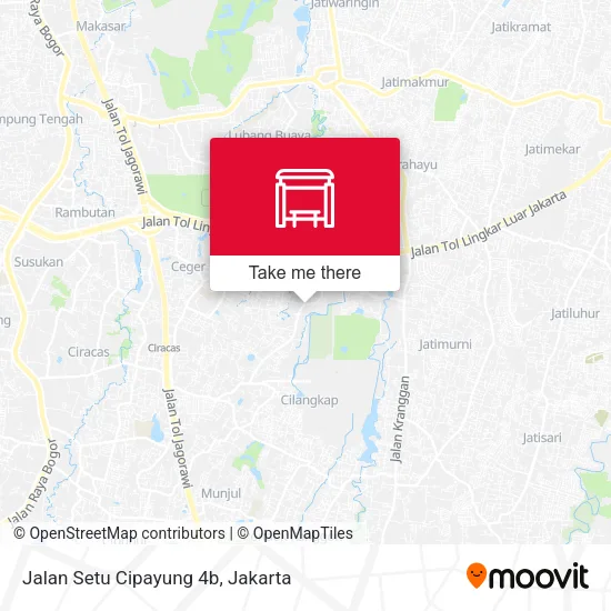Jalan Setu Cipayung 4b map