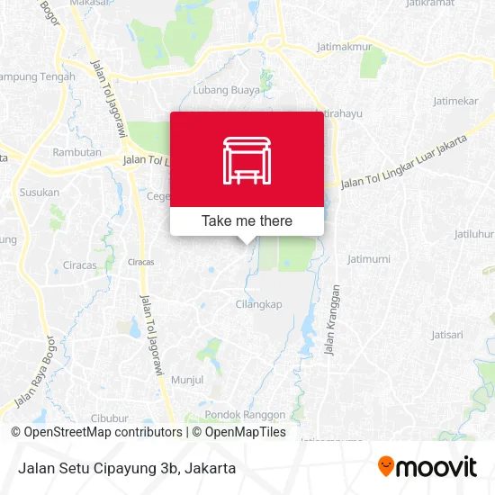 Jalan Setu Cipayung 3b map