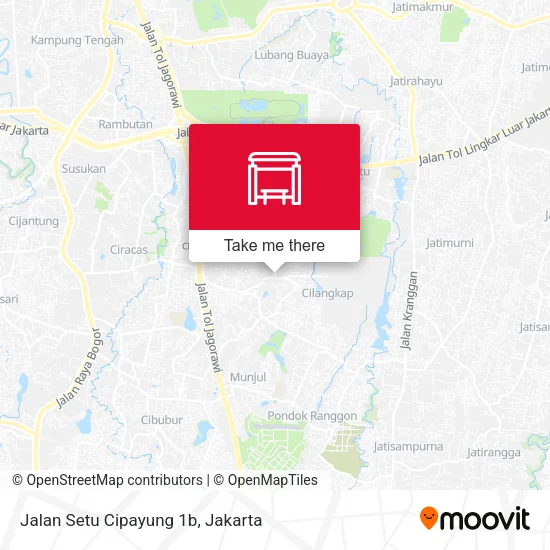 Jalan Setu Cipayung 1b map