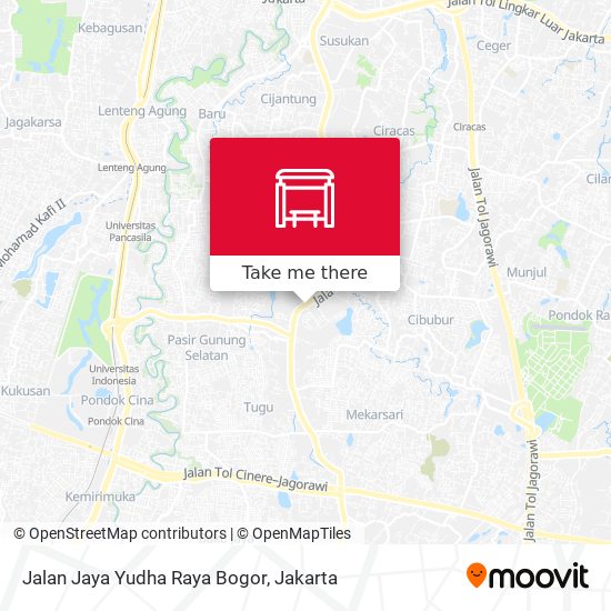 Jalan Jaya Yudha Raya Bogor map