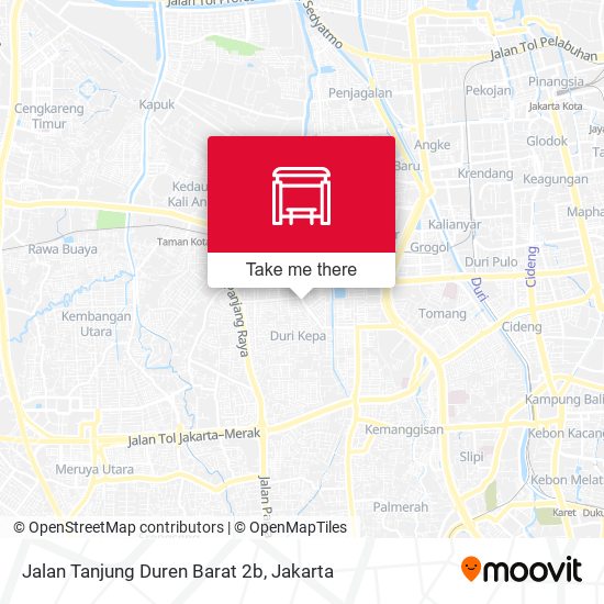 Jalan Tanjung Duren Barat 2b map