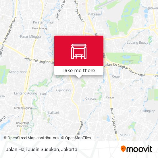 Jalan Haji Jusin Susukan map