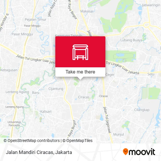 Jalan Mandiri Ciracas map