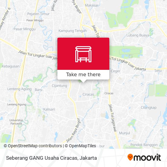 Seberang GANG Usaha Ciracas map