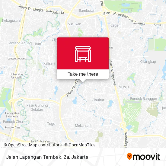 Jalan Lapangan Tembak, 2a map