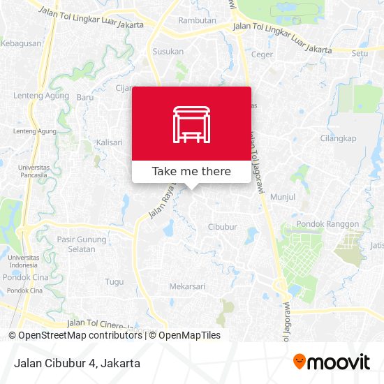 Jalan Cibubur 4 map