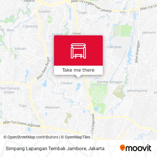 Simpang Lapangan Tembak Jambore map