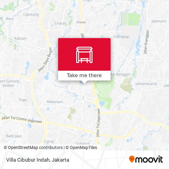 Villa Cibubur Indah map